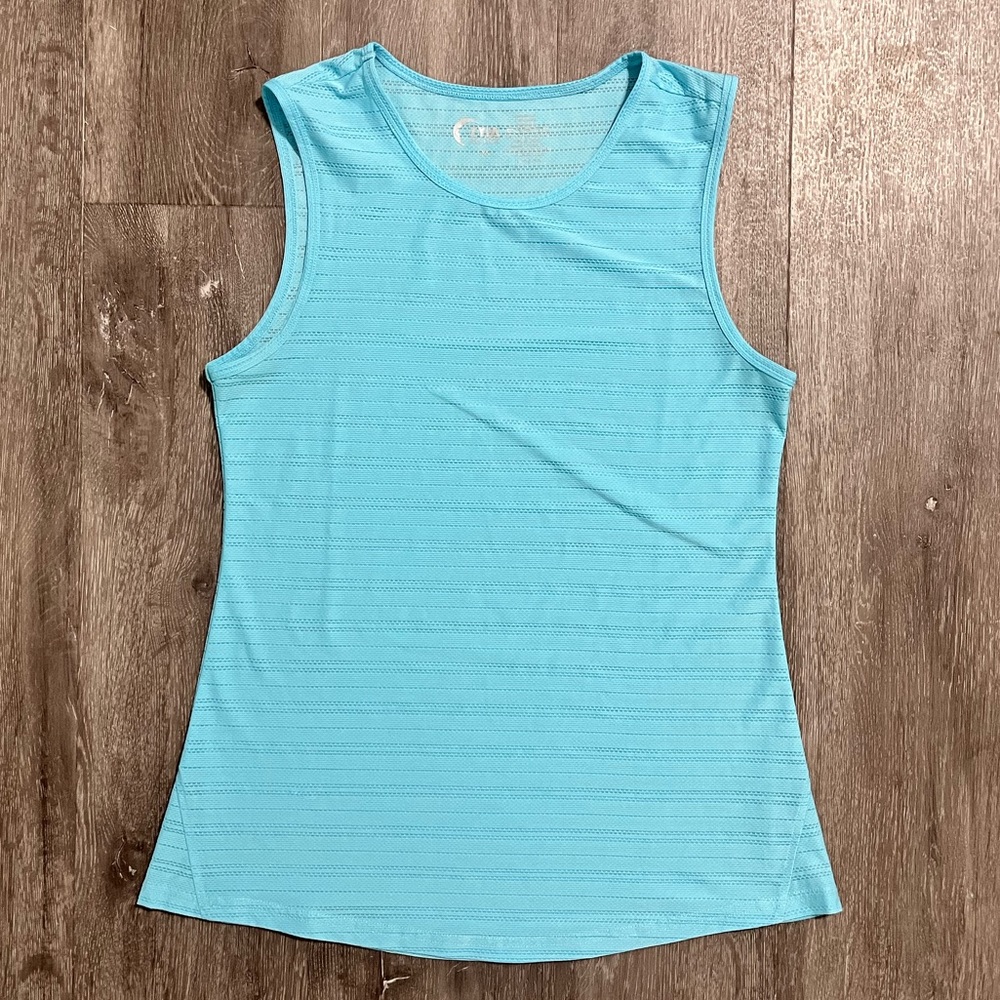 ZYIA Sky Luxe Muscle Tank Turquoise | XS